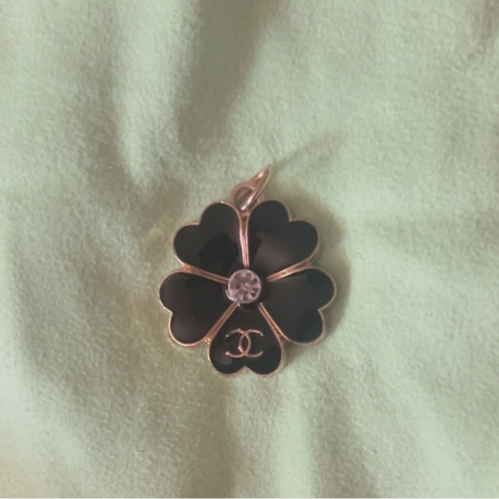 Chanel Black Clover Charm